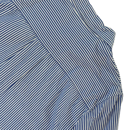 Secondhand white and blue striped cotton COS Blouse 