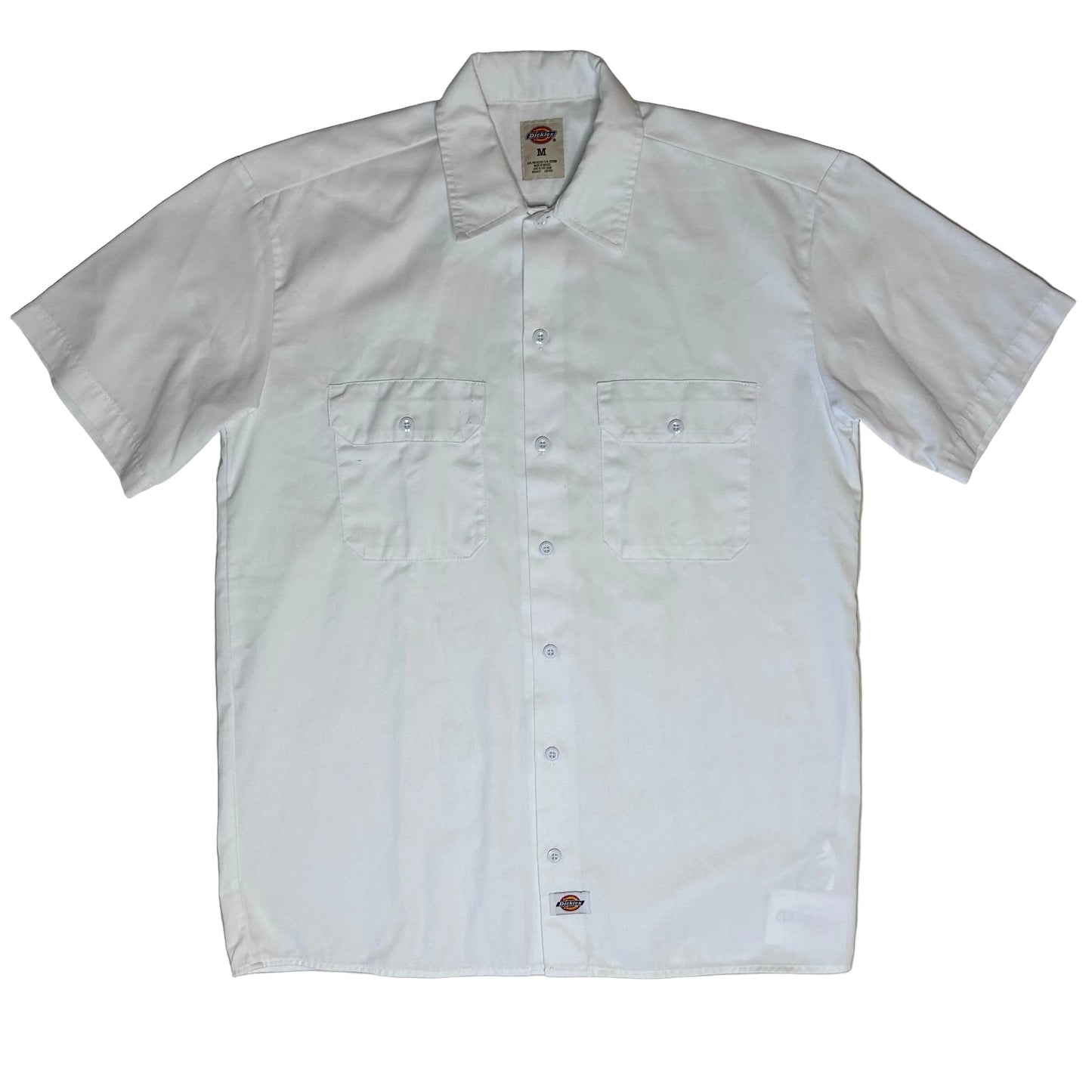 Secondhand white Dickies Shirt with Short Sleeves 