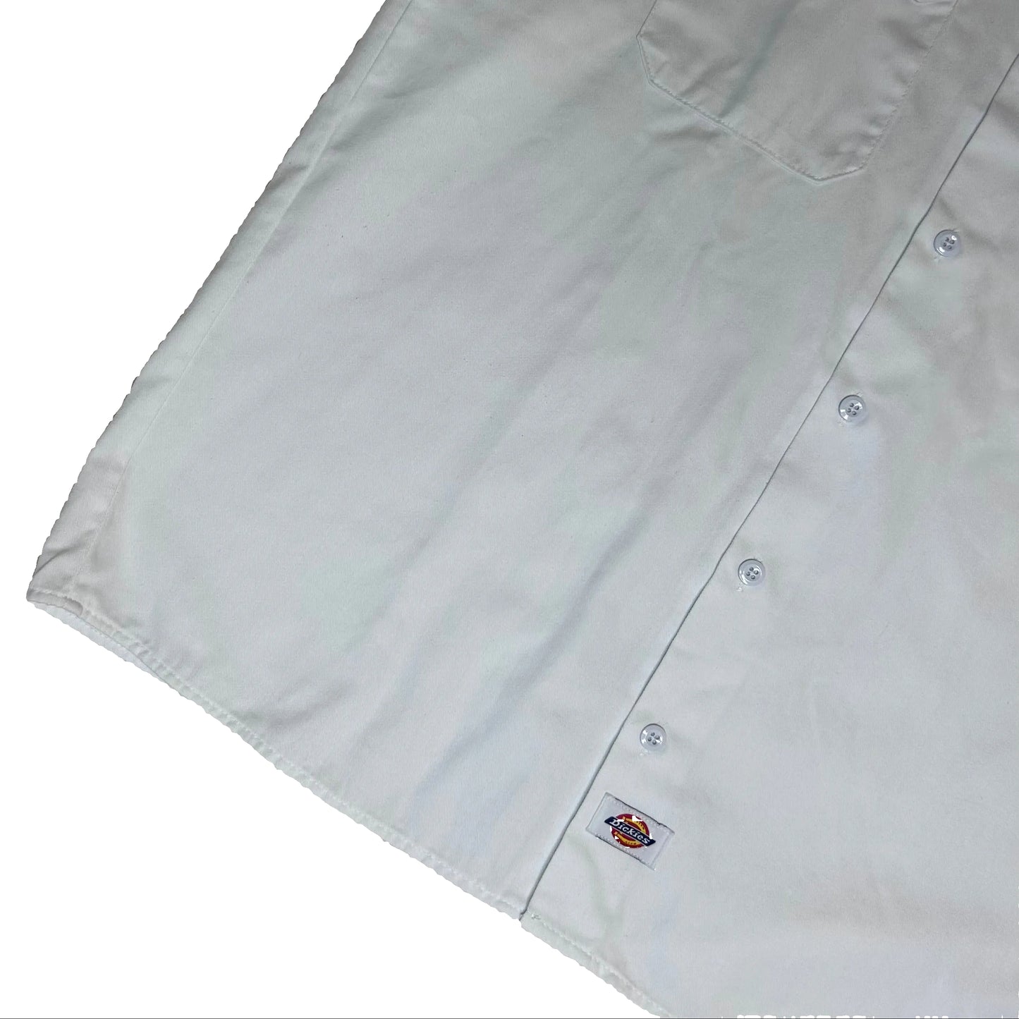 Secondhand white Dickies Shirt with Short Sleeves 