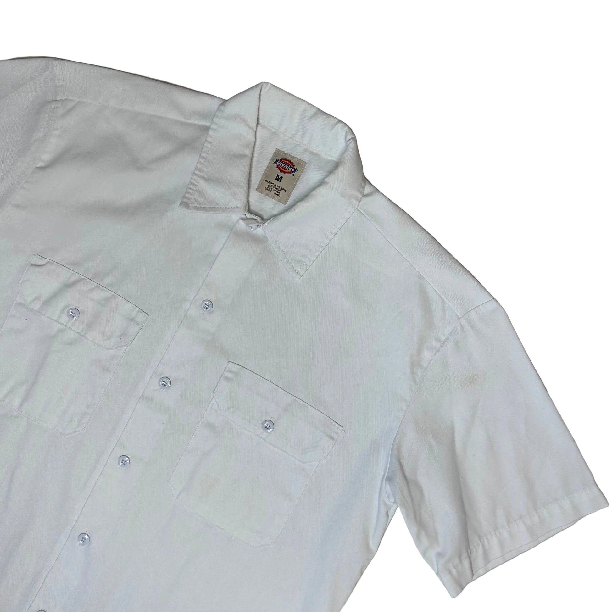 Secondhand white Dickies Shirt with Short Sleeves 