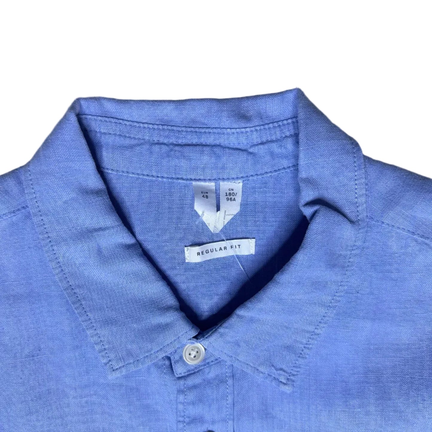 Secondhand light blue linen Arket Shirt 