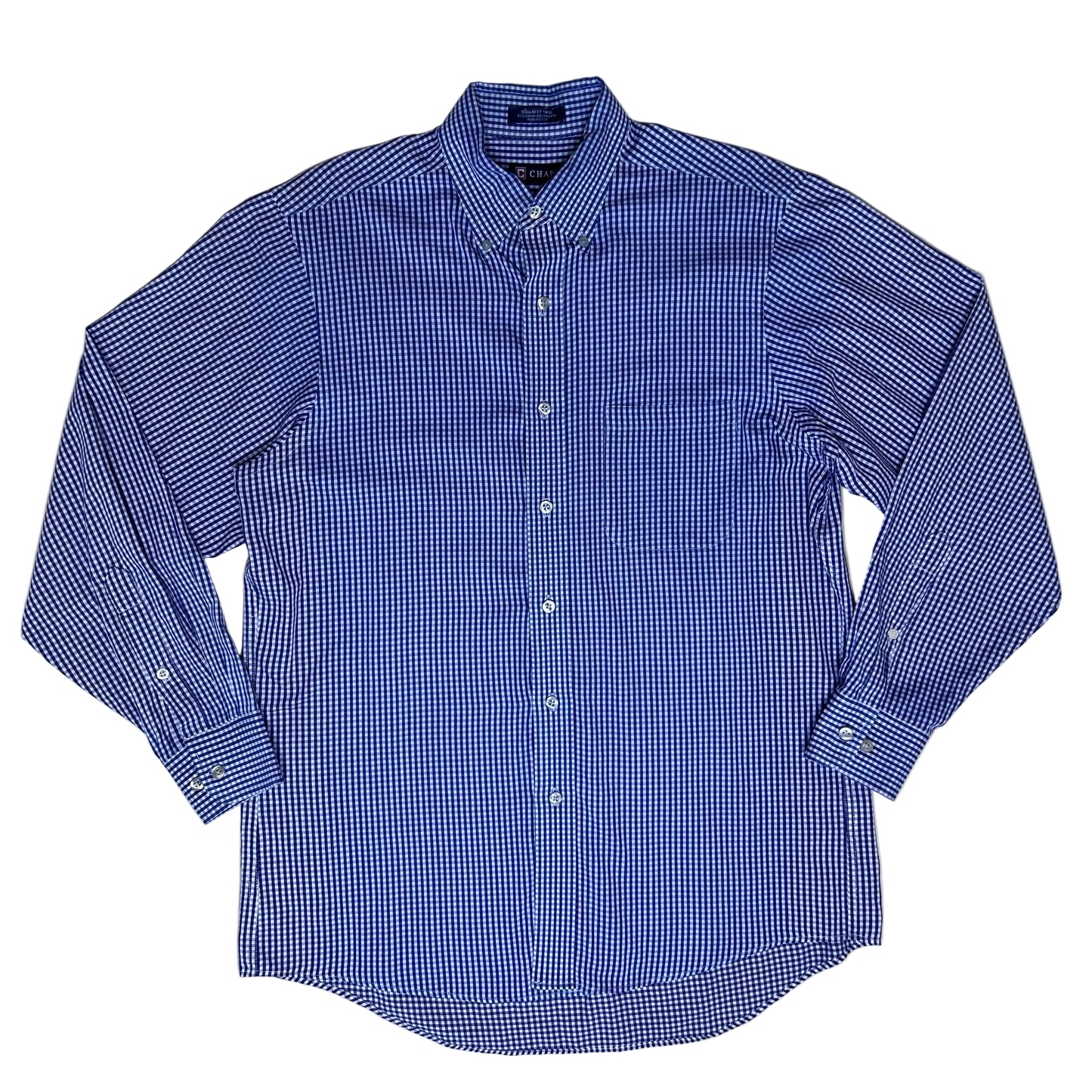 Vintage white and blue checkered Shirt