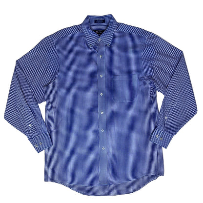 Vintage white and blue checkered Shirt