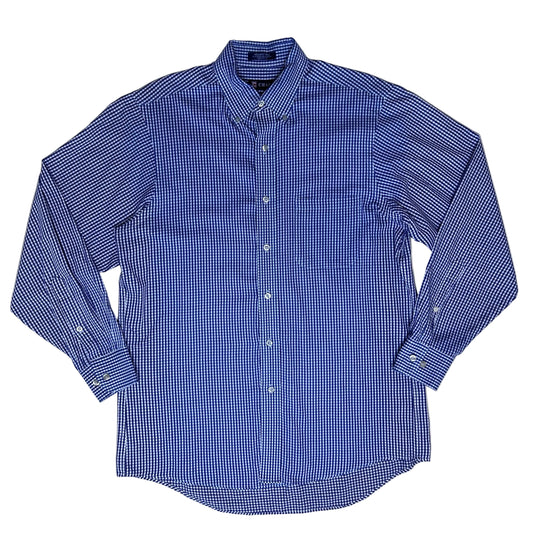 Vintage white and blue checkered Shirt