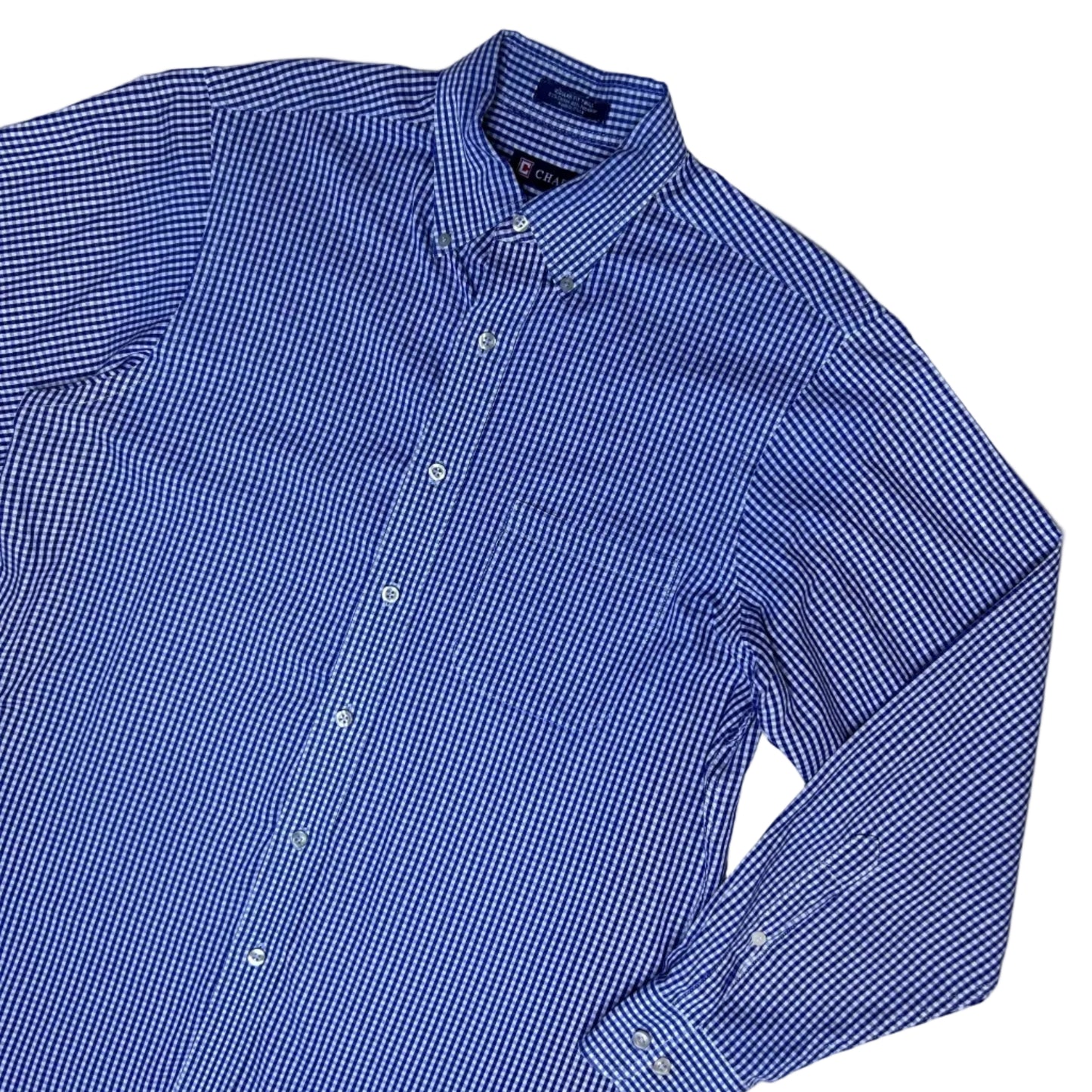 Vintage white and blue checkered Shirt