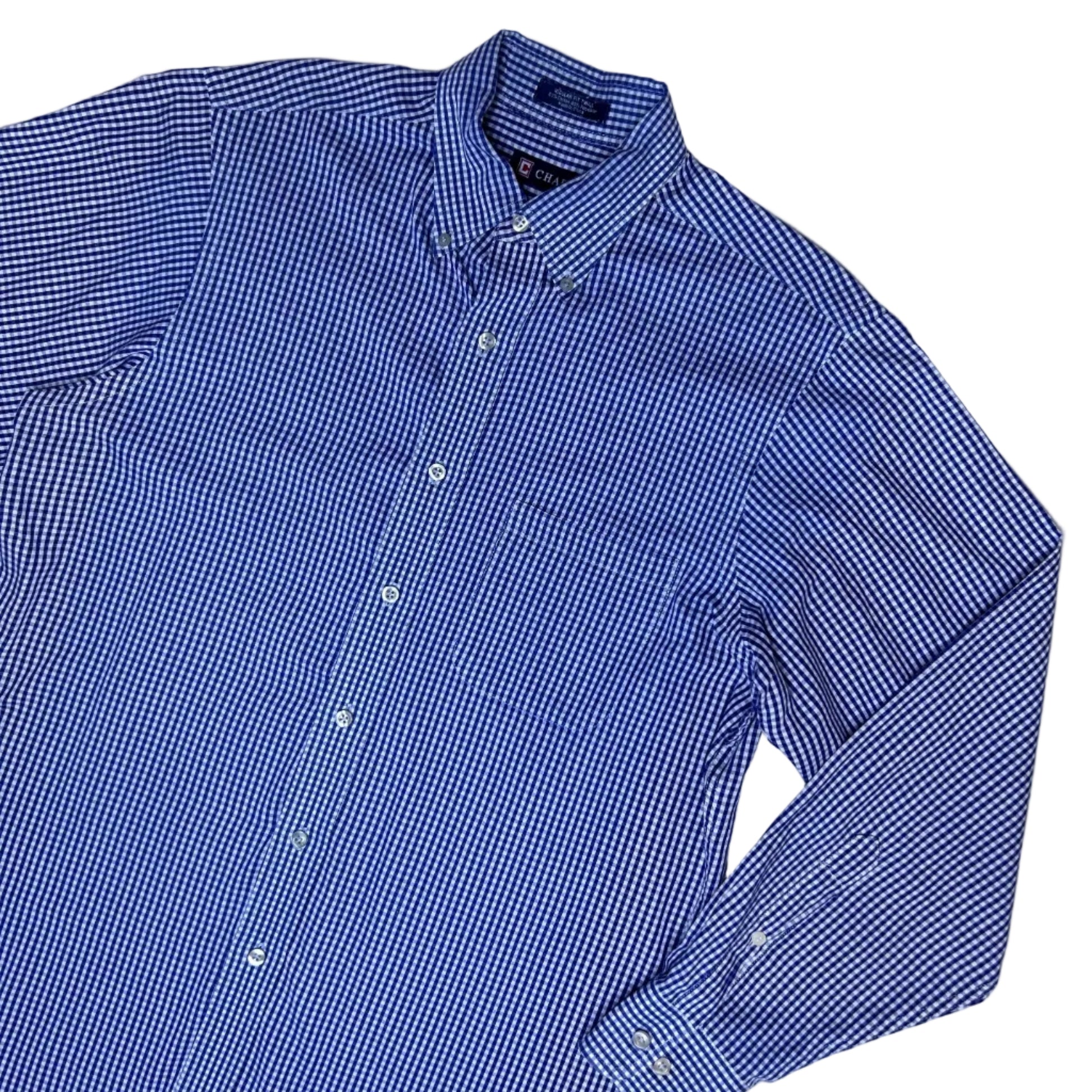 Vintage white and blue checkered Shirt