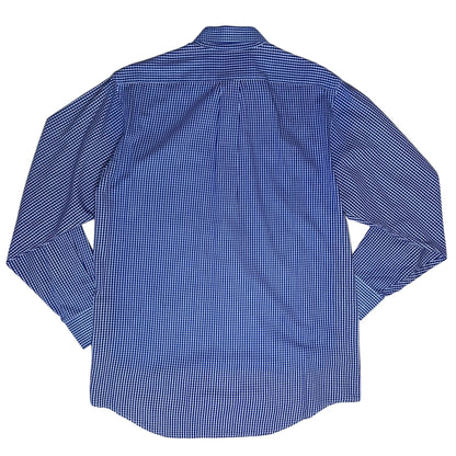 Vintage white and blue checkered Shirt