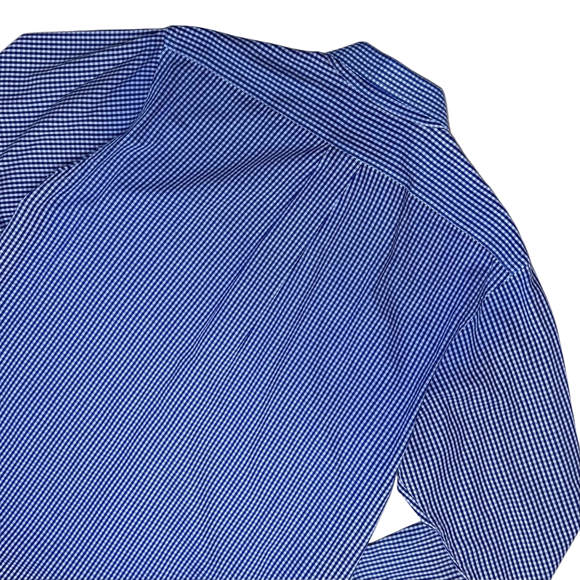 Vintage white and blue checkered Shirt