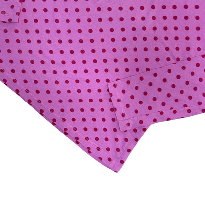 Secondhand pink cotton Envii Longsleeve with red polka dots 