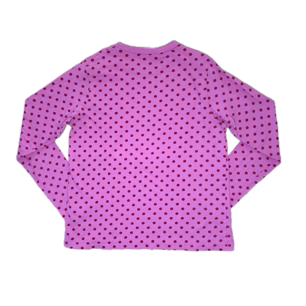 Secondhand pink cotton Envii Longsleeve with red polka dots 