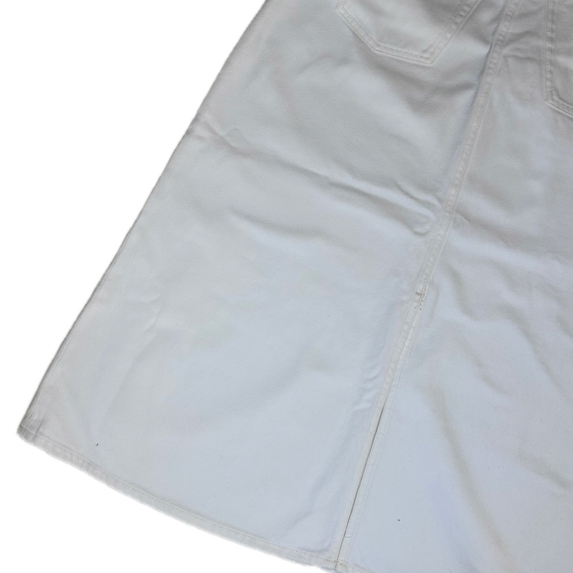 Secondhand white denim cotton COS  Maxi Skirt