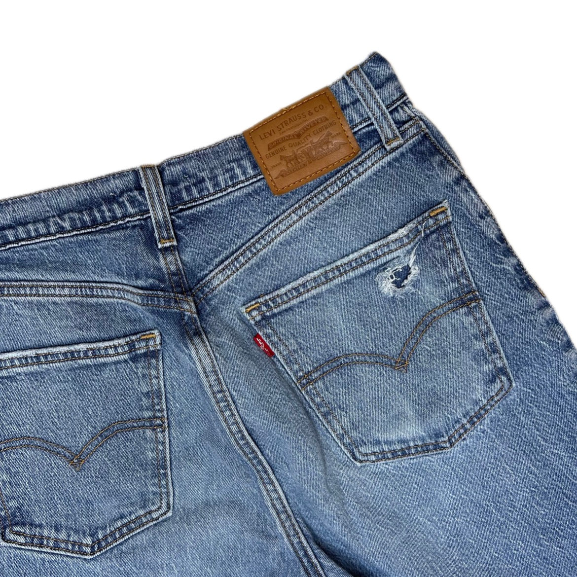 Secondhand blue cotton Levi's 70s Denim Shorts 