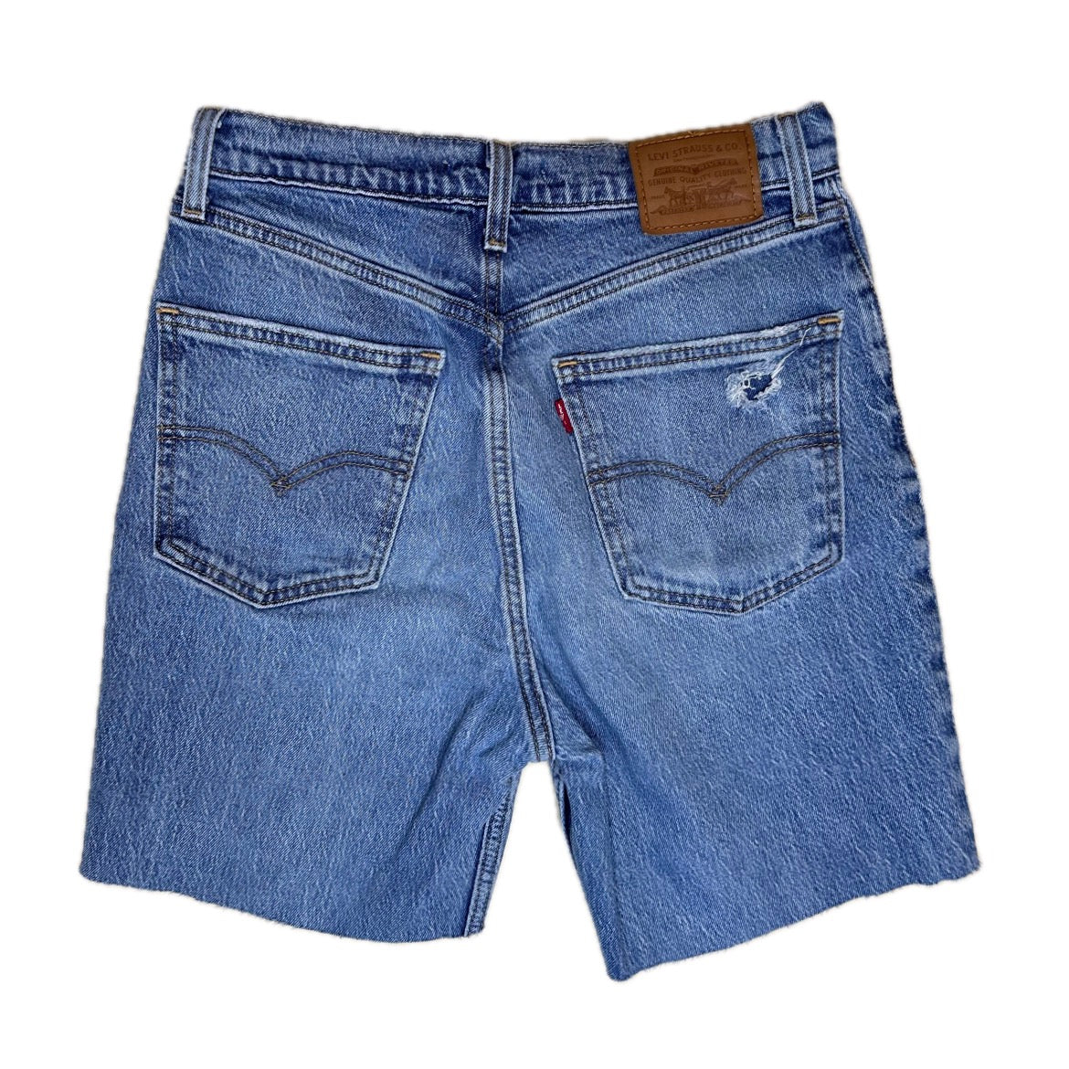 Secondhand blue cotton Levi's 70s Denim Shorts 