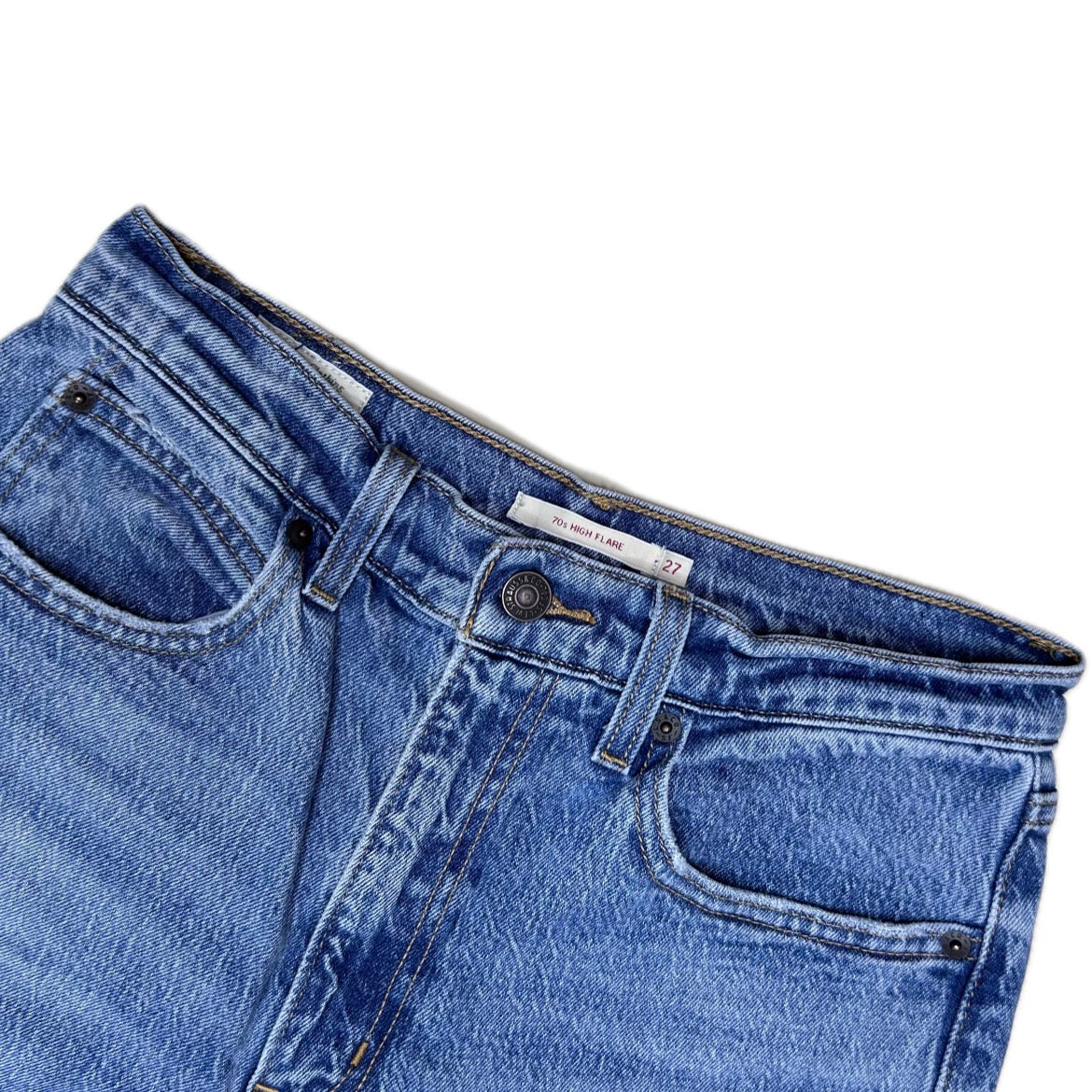 Secondhand blue cotton Levi's 70s Denim Shorts 