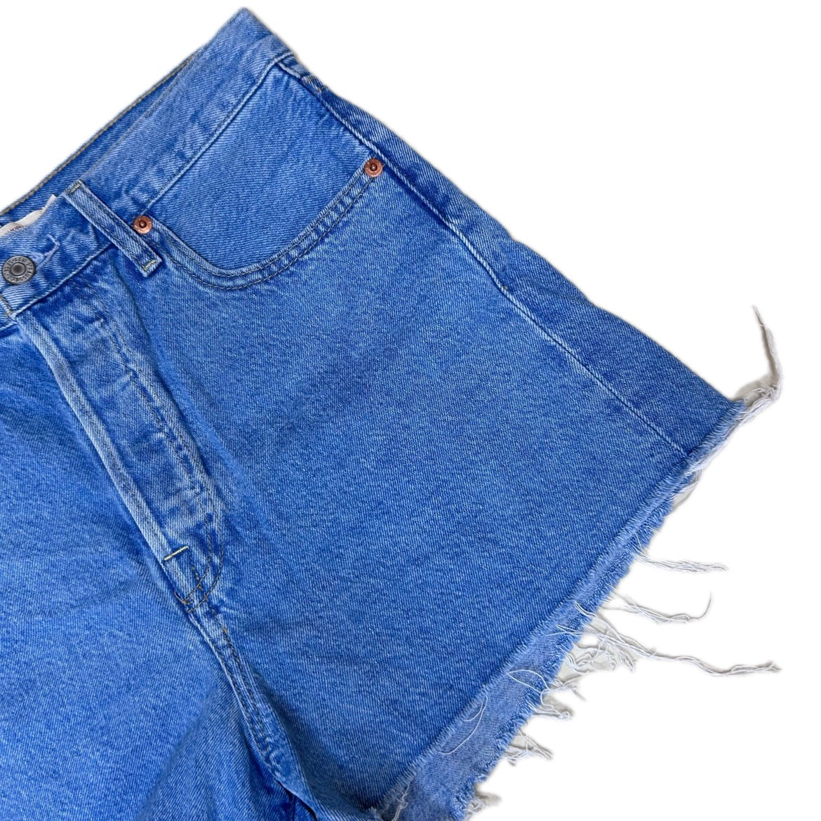 Secondhand blue cotton Levi's Robcage Denim Shorts