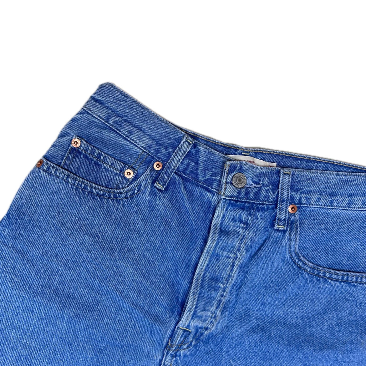 Secondhand blue cotton Levi's Robcage Denim Shorts
