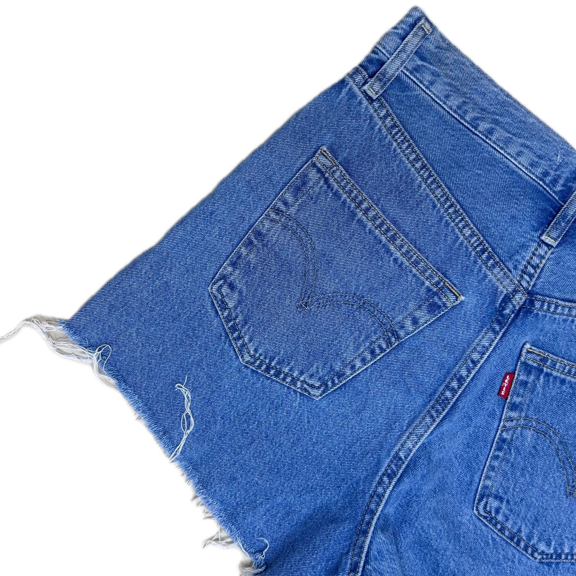 Secondhand blue cotton Levi's Robcage Denim Shorts