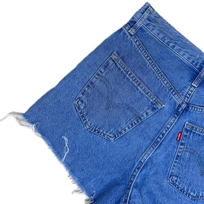 Secondhand blue cotton Levi's Robcage Denim Shorts