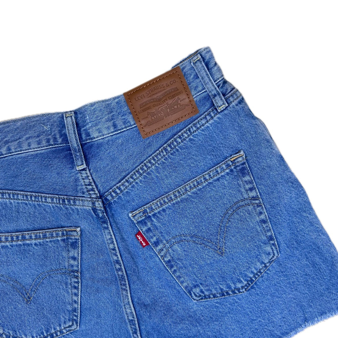 Secondhand blue cotton Levi's Robcage Denim Shorts
