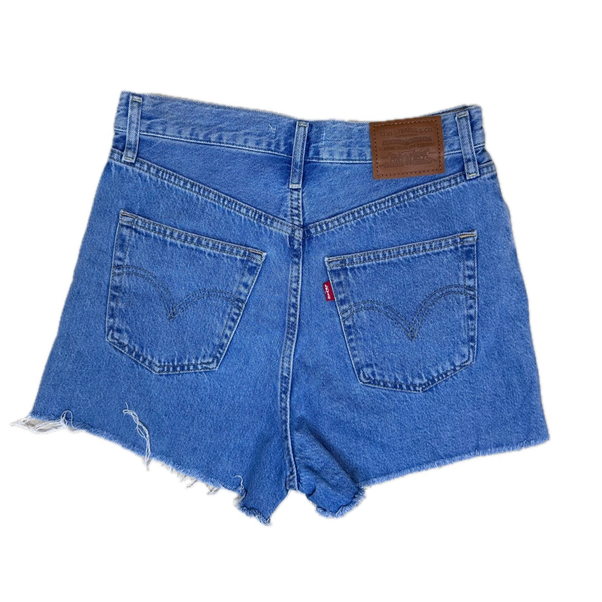 Secondhand blue cotton Levi's Robcage Denim Shorts