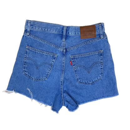 Secondhand blue cotton Levi's Robcage Denim Shorts