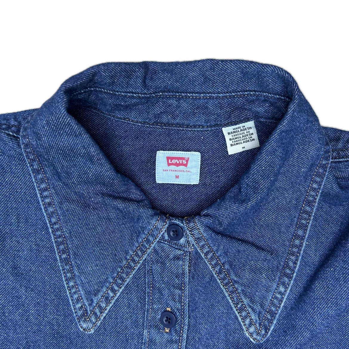 Secondhand blue cotton Levi's Denim Blouse 