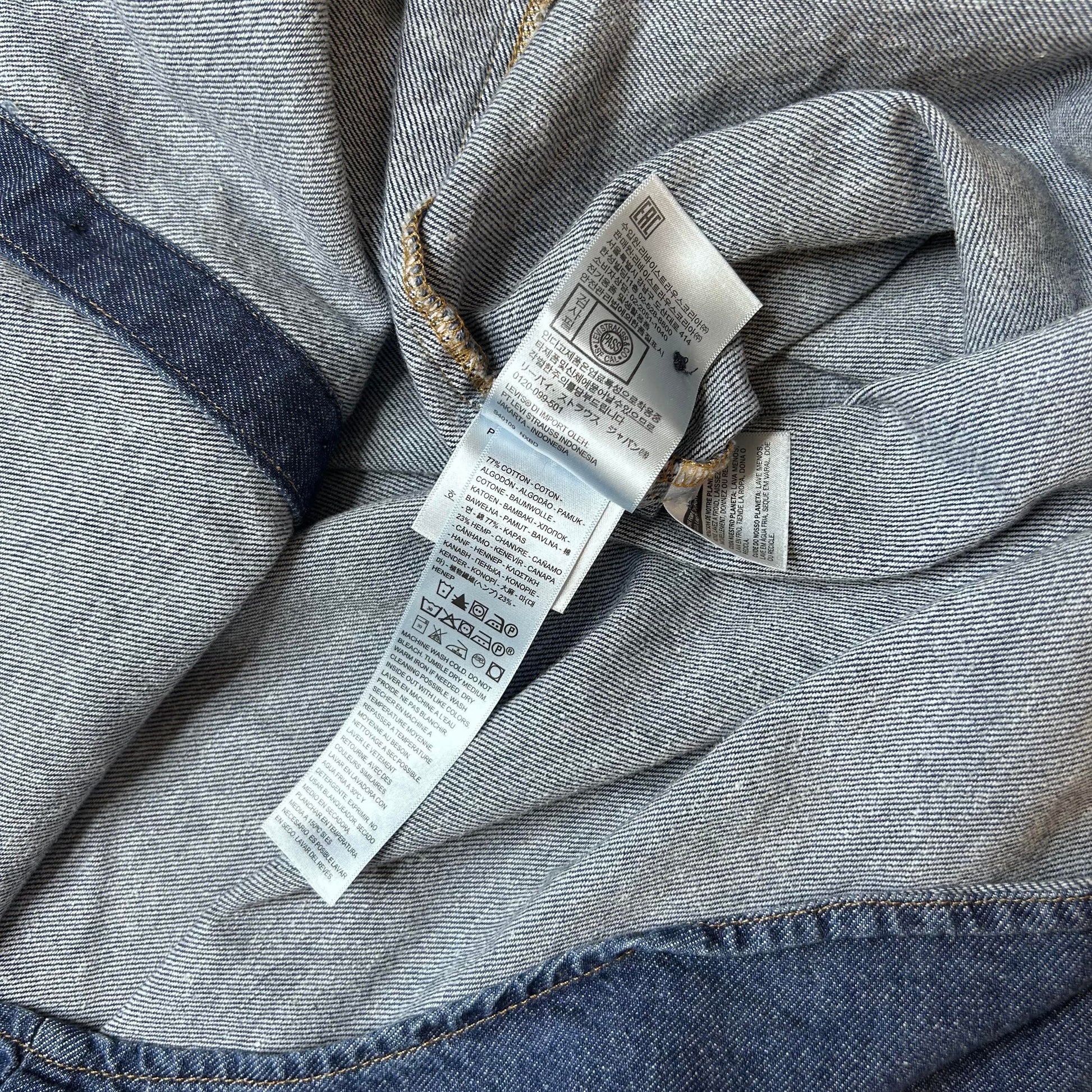 Secondhand blue cotton Levi's Denim Blouse 