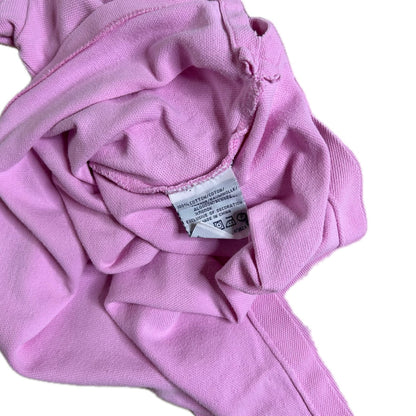 Secondhand light pink cotton Ralph Lauren Polo Shirt with Short Sleeves and green Logo