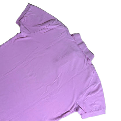 Secondhand light pink cotton Ralph Lauren Polo Shirt with Short Sleeves and green Logo