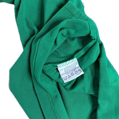 Secondhand green cotton Ralph Lauren Polo Shirt with Short Sleeves and purple Logo