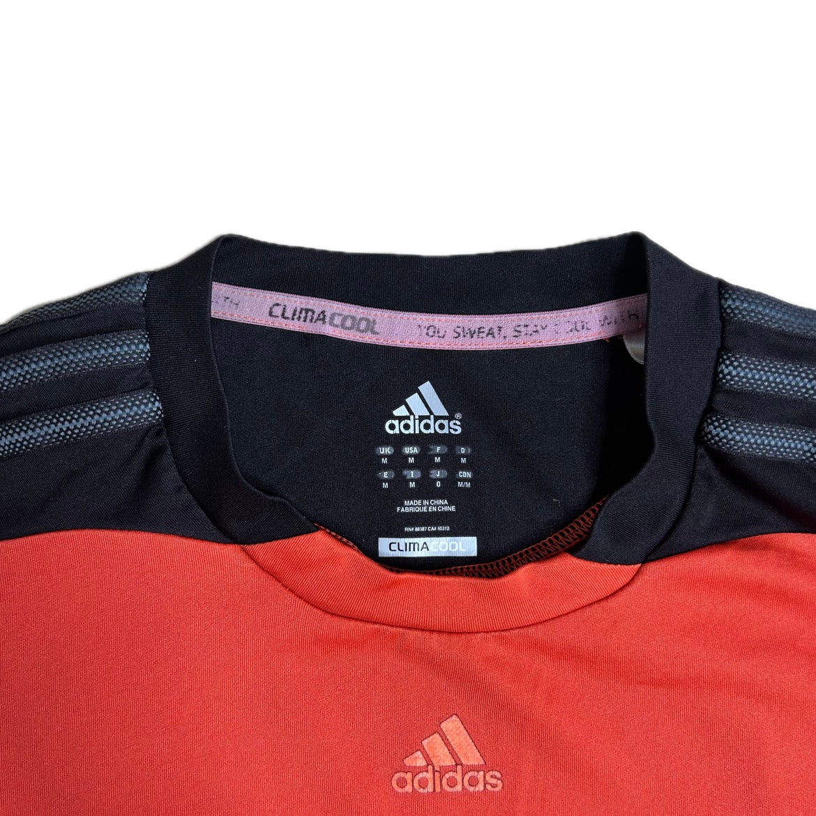 Secondhand orange and black Adidas Sport T-Shirt
