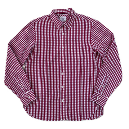 Secondhand red and white checkered cotton Etiqueta Negra Shirt 