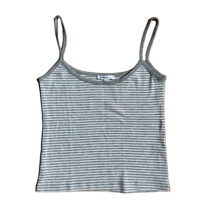 Secondhand white and grey striped cotton Subued Top 