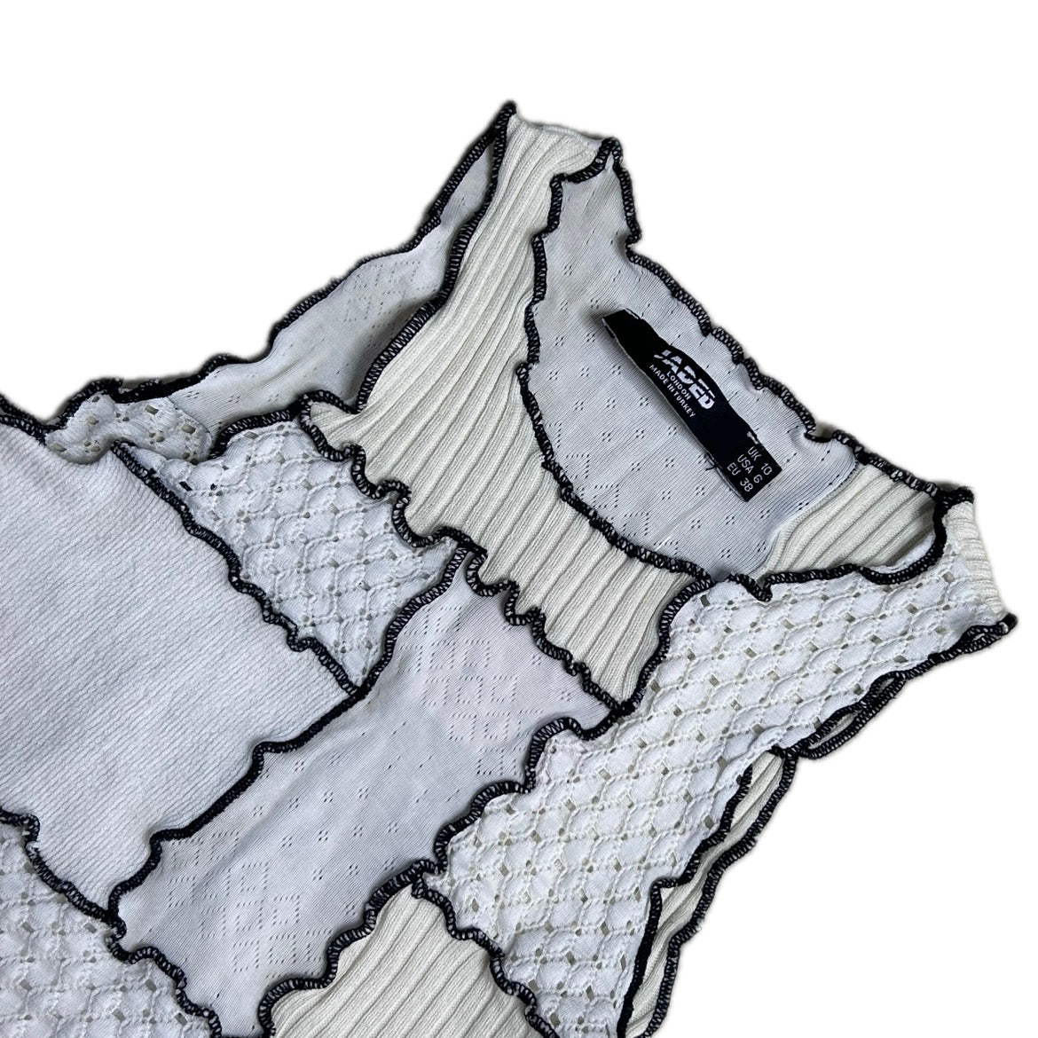 Secondhand white patchwork Jaded London Top 