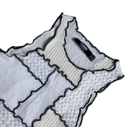 Secondhand white patchwork Jaded London Top 