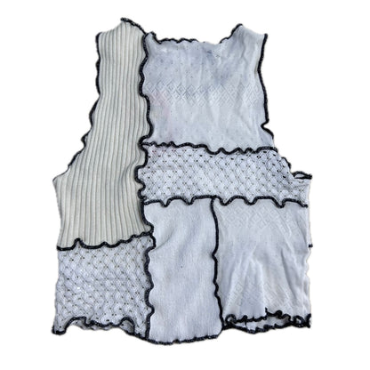 Secondhand white patchwork Jaded London Top 