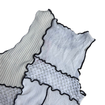 Secondhand white patchwork Jaded London Top 