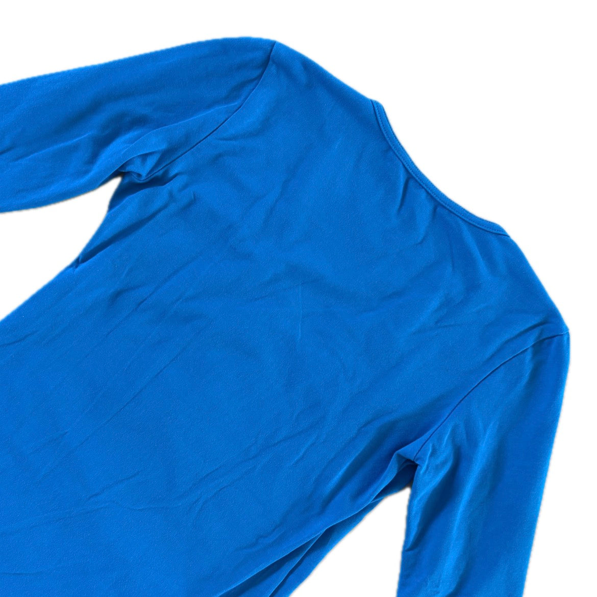 Winhape turquoise cotton Wrap Top 