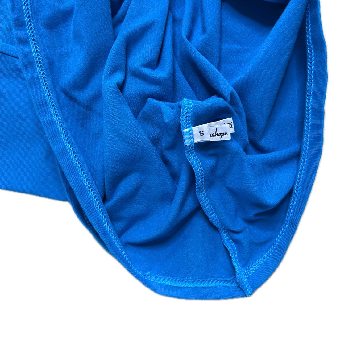 Winhape turquoise cotton Wrap Top 