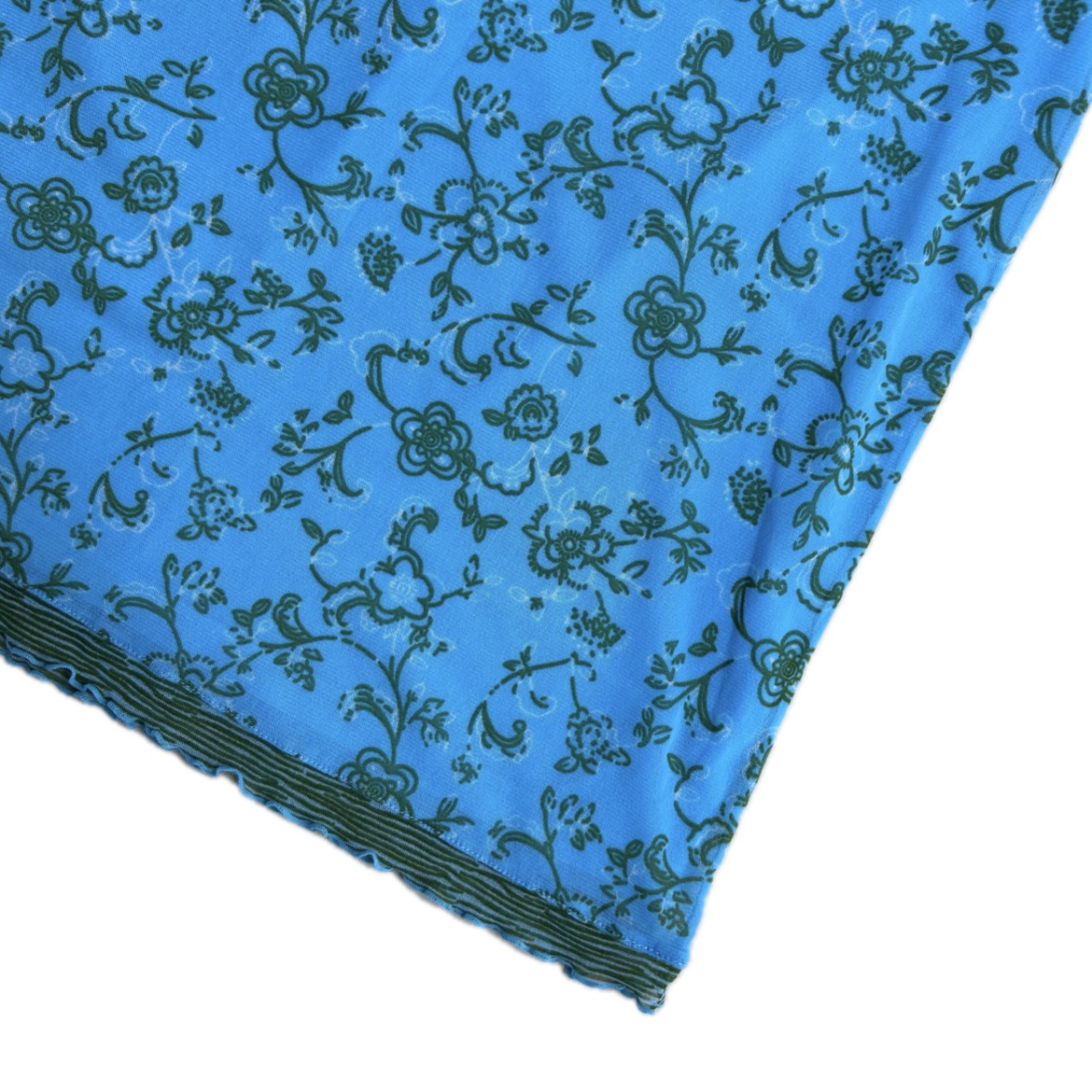 turquoise mesh Mexx Midi Skirt with floral print 