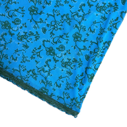 turquoise mesh Mexx Midi Skirt with floral print 