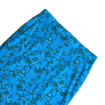 turquoise mesh Mexx Midi Skirt with floral print 