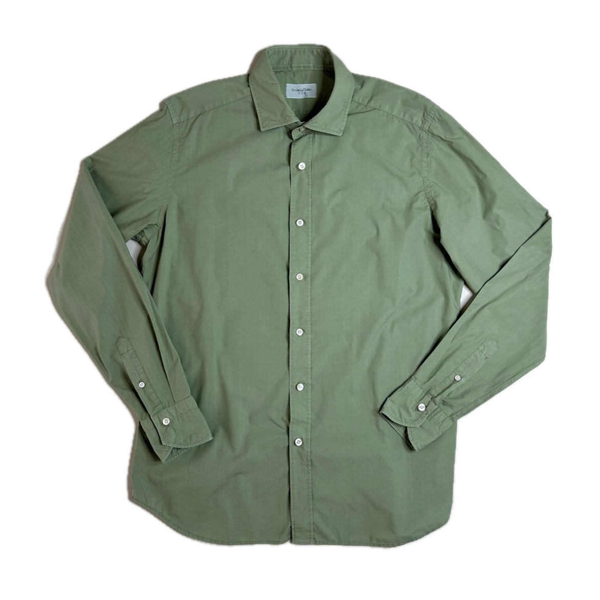 Secondhand khaki green cotton Tintoria Mattei Shirt 