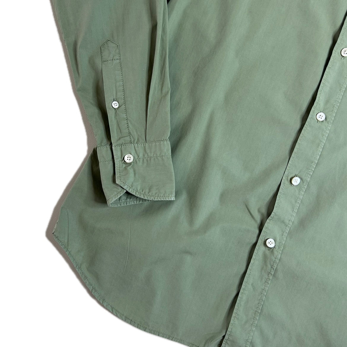Secondhand khaki green cotton Tintoria Mattei Shirt 