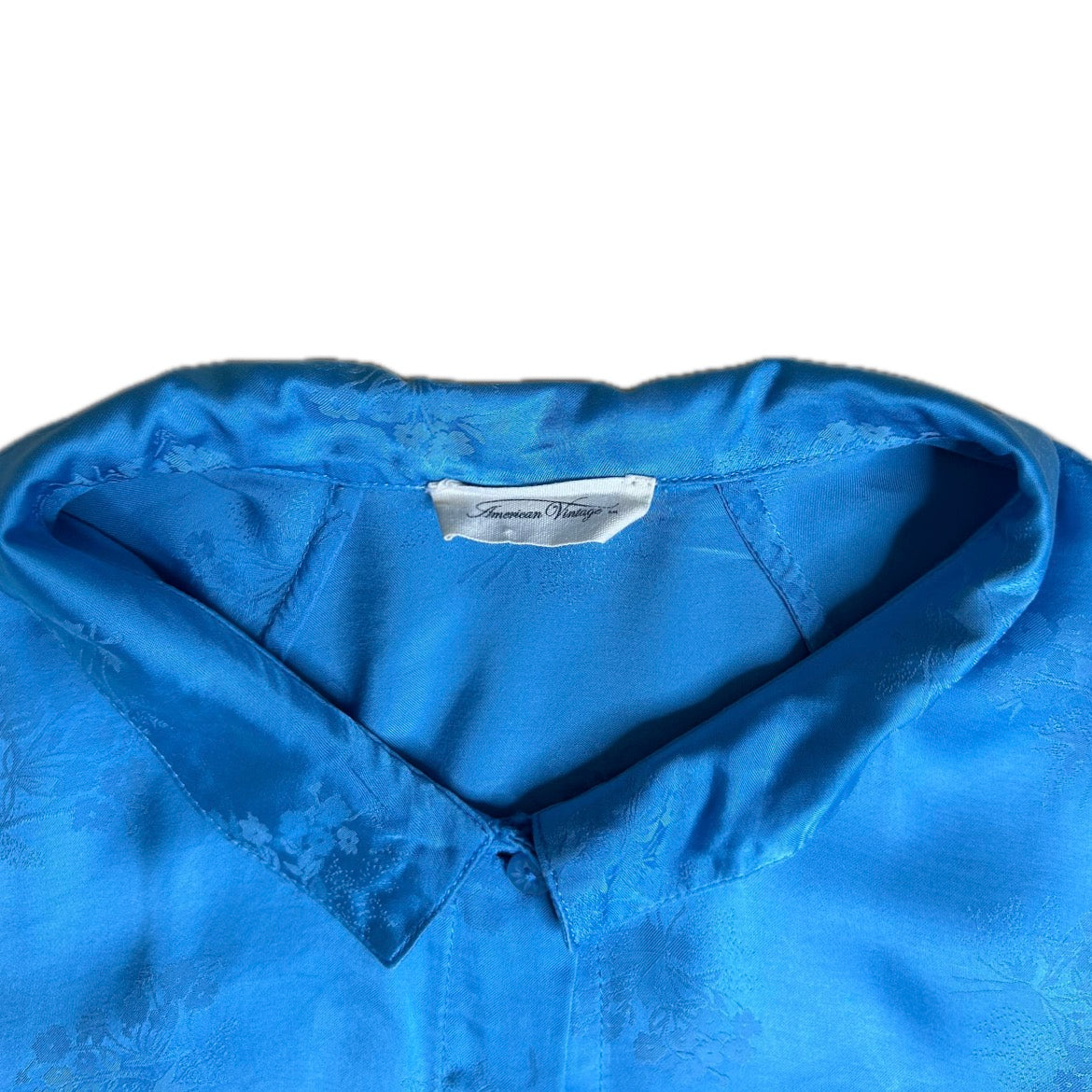 Secondhand blue / turquoise viscose American Vintage Blouse 