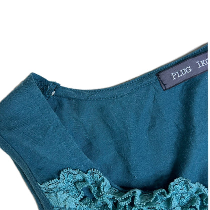 Vintage Y2K Plug Ikons Top with Lace 
