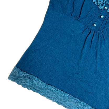 Vintage Y2K Plug Ikons Top with Lace 