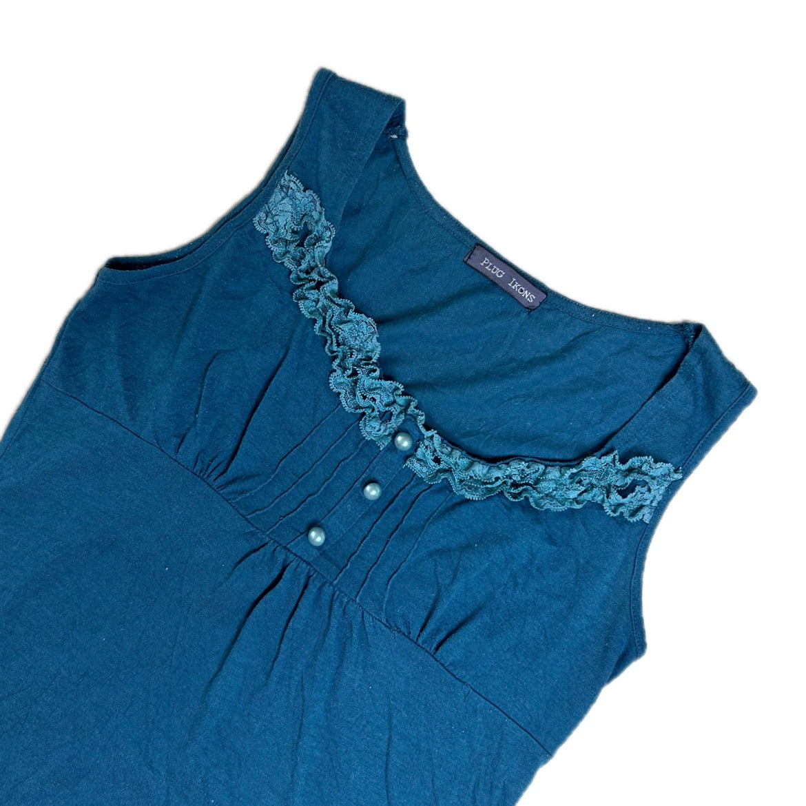 Vintage Y2K Plug Ikons Top with Lace 