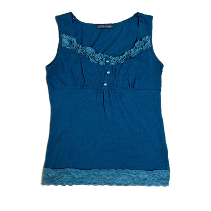 Vintage Y2K Plug Ikons Top with Lace 
