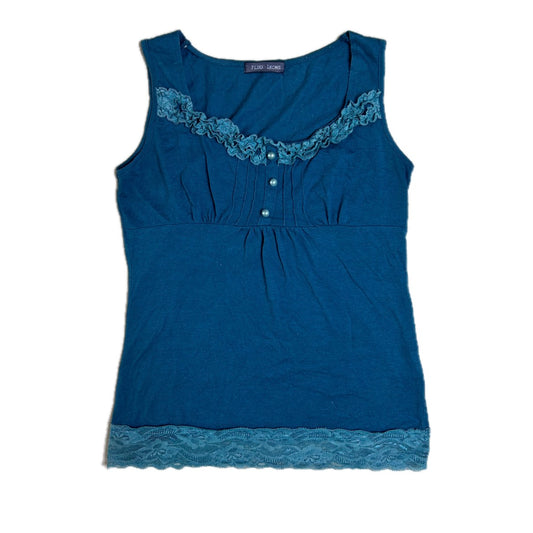 Vintage Y2K Plug Ikons Top with Lace 